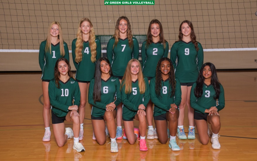 Girls JV Green Volleyball Team